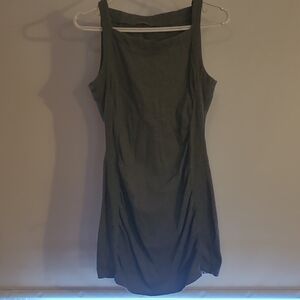 Elegant Gray Sleeveless Dress